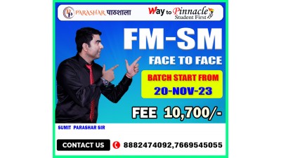 CA Inter FM-SM Face To Face Classes by SUMIT PARASHAR Sir For May 24 & Onwards | Complete Financial Management & Strategic Management Classes 